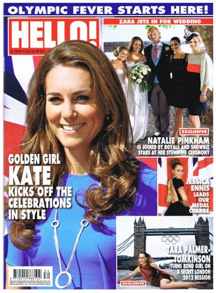 HELLO Magazine Issue Kate Middleton Anne Hathaway Natalie Pinkham July