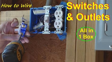 How To Wire Multiple Outlets And Switches In 1 Box Youtube
