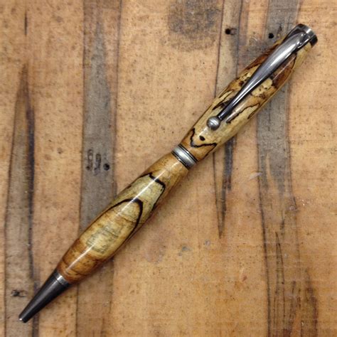 Handcrafted Pen Beautiful Hickory Grain By Tim Wooden Pen Wood Ink