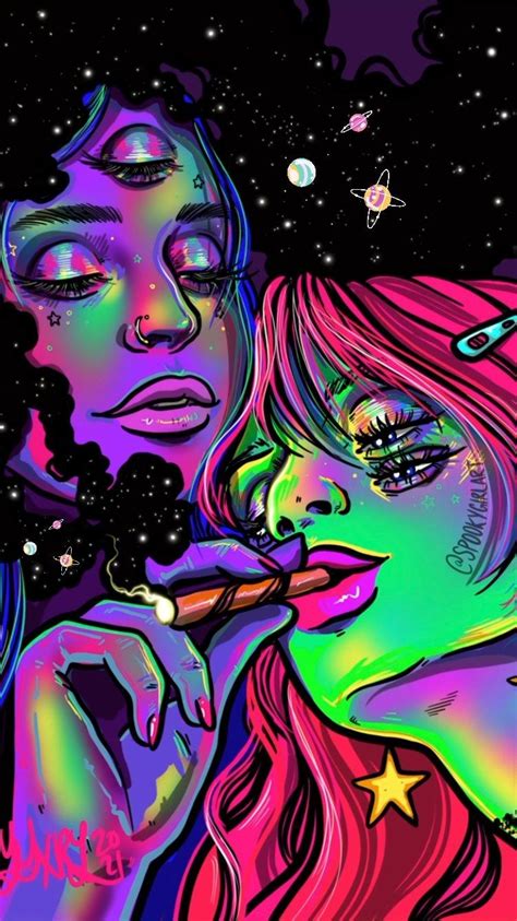 Watch This Reel By Spookygirlart On Instagram Hippie Painting Trippy