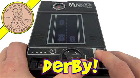 Vintage Digital Derby Auto Raceway Handheld Game By Tomy Toys 1978