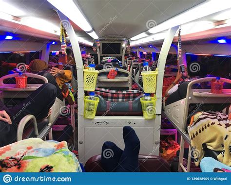 Pov Interior Of Sleep Bus Editorial Stock Image Image Of Style