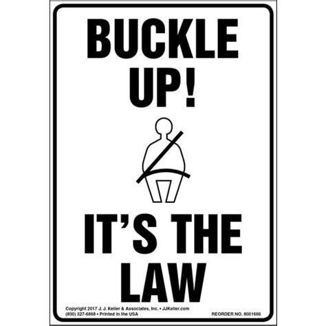 buckle up it s the law label