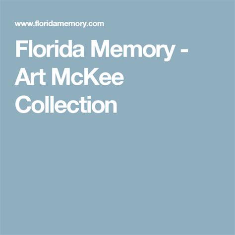 Florida Memory Art Mckee Collection Memory Art Mckee Photographer