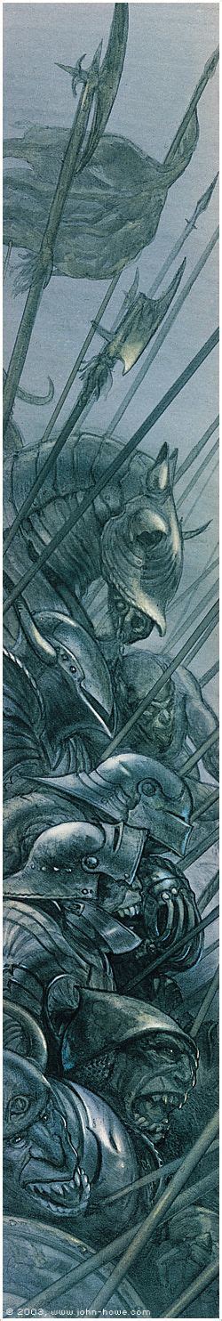 Saurons Forces ~ John Howe Tolkien Art Lotr Art Middle Earth