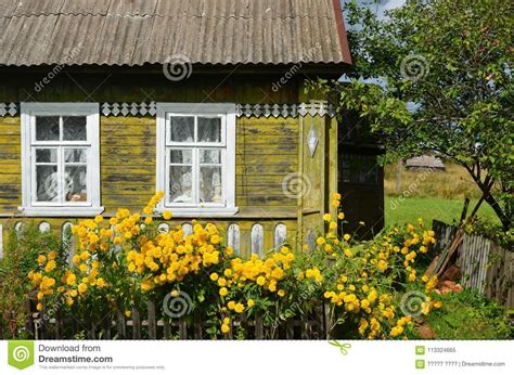 Old Village House At The Sunny Weather Stock Image Image Of Russia