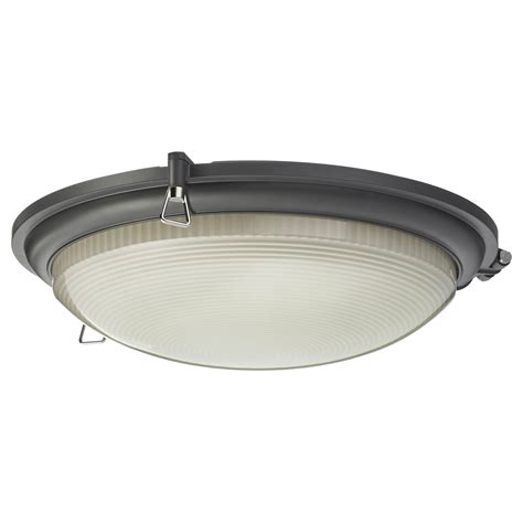 Le flush mount ceiling light fixture waterproof 24w led ceiling light (2x100w equivalent) 2400lm 13 inch 5000k bright white ceiling lamp for bathroom, kitchen, bedroom, porch, hallway non dimmable. BOGSPRÖT LED ceiling lamp - anthracite - IKEA