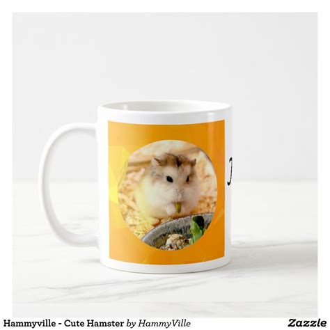Hammyville Cute Hamster Coffee Mug Zazzle Cute Hamsters Mugs