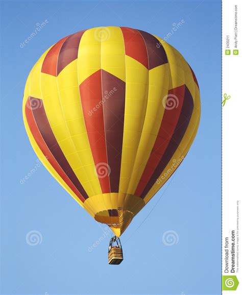 Hot Air Balloon Striped Stock Image Image 2430211