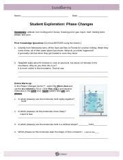 The paper student exploration energy conversions gizmo answer key. Gizmo Warm up In the Phase Changes Gizmo select the Micro view and set the Ice