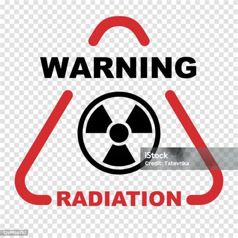 Segnale Dallarme Di Radiazioni Simbolo Del Pericolo Nucleare E