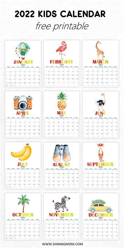 2022 Printable Calendars For Kids Imom 2021 Free Printable Calendar