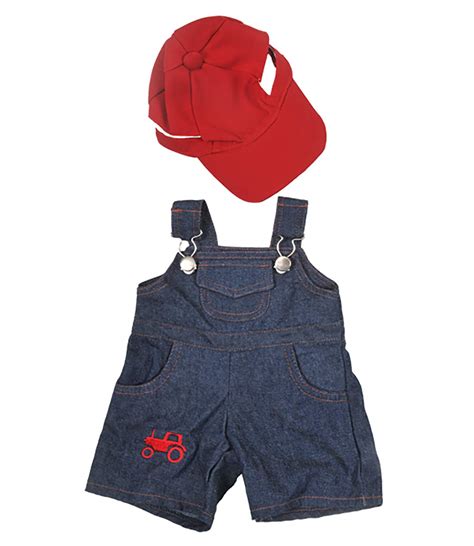 Buy Farmer Outfit With Cap Teddy Bear Outfit Clothes 15 16 40cm