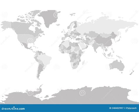 Simplified Blank Schematic Map World Political Map Countries Images