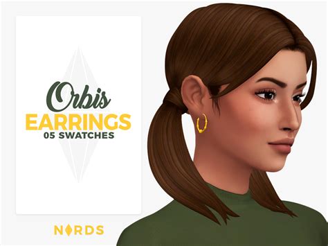 Orbis A Sims 4 Cc Earrings