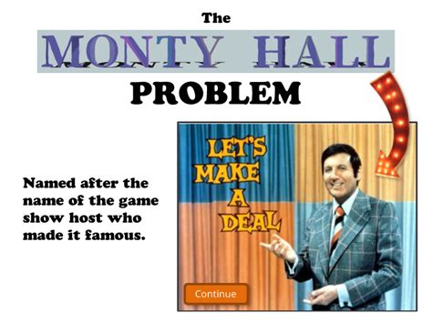 The monty hall problem is a probability conundrum famously personified in a tv game show format. The Monty Hall Problem - Articulate Storyline Discussions ...