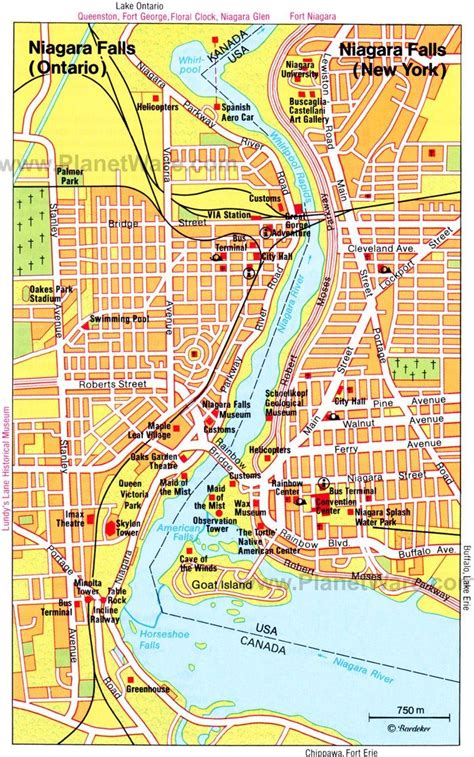 Map Of Niagara Falls Ontario Maps Location Catalog Online