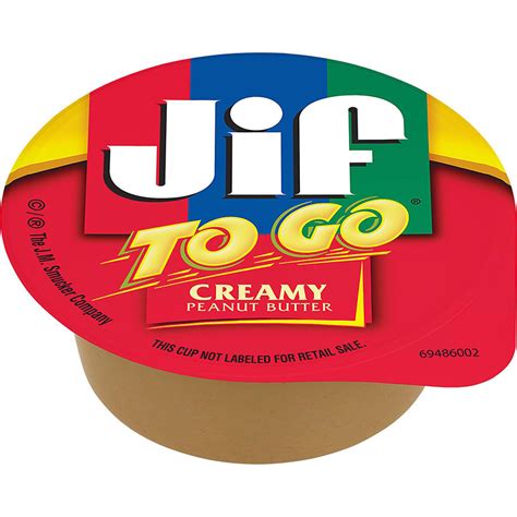 Jif To Go Smooth And Creamy Natural Peanut Butter Dipping Cups 36