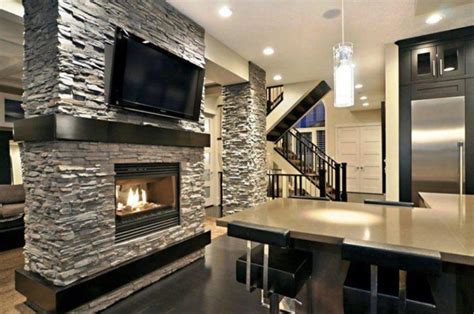 20 Of The Most Beautiful Stacked Stone Fireplace Designs Housely