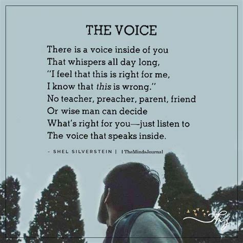 The Voice Voice Quotes Wisdom Quotes Quotes By Genres