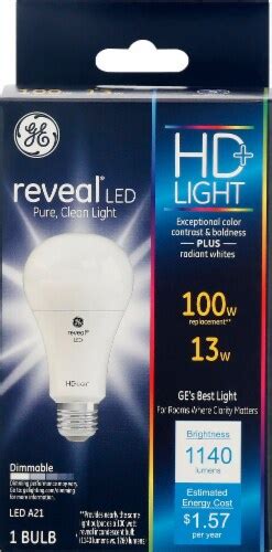 Ge Reveal Hd Led 13 Watt 100 Watt A21 Light Bulb 1 Ct Pick ‘n Save