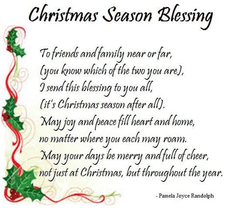 Christmas Season Blessing An Original Holiday Poem Written By