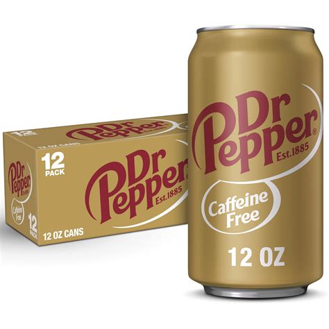 Dr Pepper Caffeine Free Soda 12 Fl Oz 12 Cans