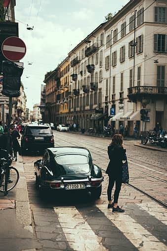 Via Nazionale Rome Italy City Streets Roads Cars Cobblestone