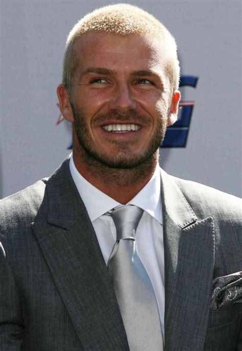 If you have ever felt or seen a buzz cut, it's kind of like that, only a lot shorter. David Beckham Hair Inspiration |David Beckham Changing Looks