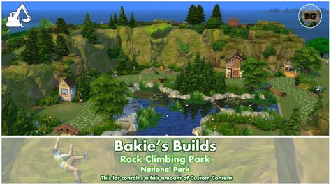 Bakies Builds The Sims 4 Rock Climbing Park National Park Youtube