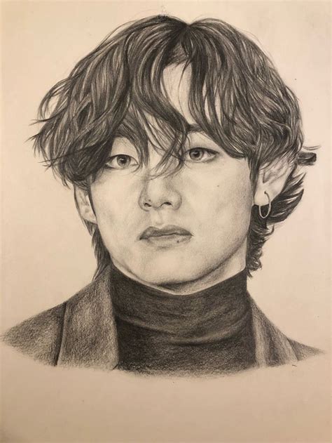 Kim Taehyung From Bts Bts Drawings Kpop Drawings Easy Drawings My XXX Hot Girl