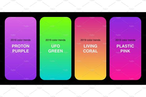 How do i use a color palette? Trendy 2019 Color Palette Gradients | Custom-Designed ...