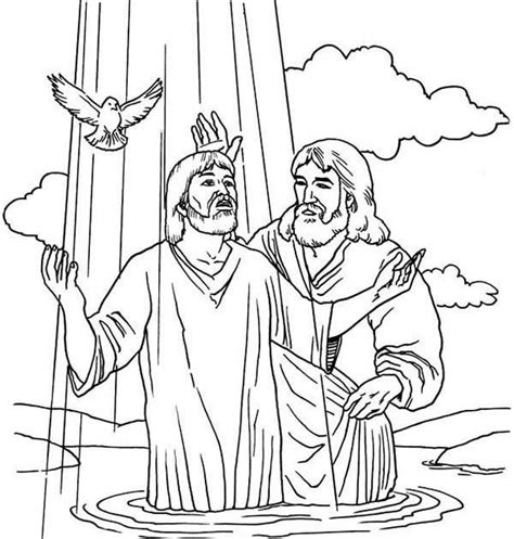 The baptist coloring netart, jesus baptism bible coloring coloring book, baptism coloring s at colorings to, depiction of jesus baptism click on the coloring page to open in a new window and print. John Baptized Jesus Colouring Pages Jesus Coloring Pages ...