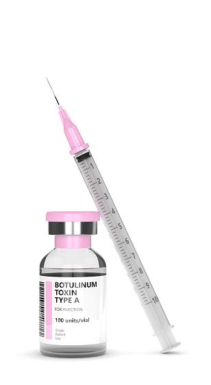 Botulinum toxin (botox) is a neurotoxic protein produced by the bacterium clostridium botulinum and related species. 3d Render With Botulinum Toxin Type A Vial Stock Photo ...