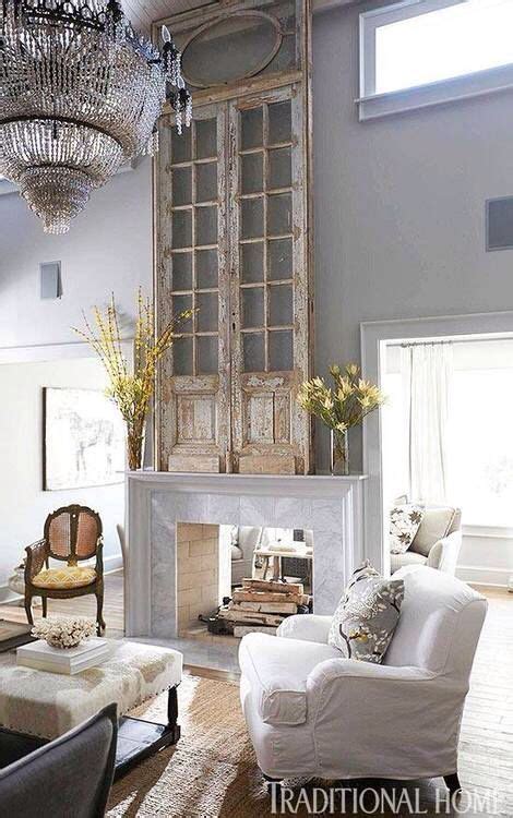 Traditional Double Fireplace Bing Grey Home Decor