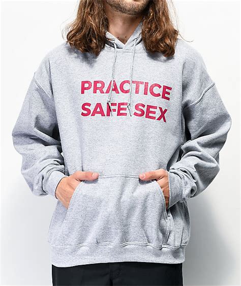 Danny Duncan Practice Safe Sex Grey Hoodie