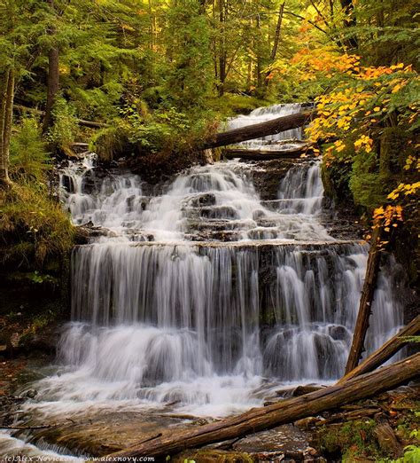 Waterfalls In Michigan Wagner Falls In Fall Season Alex Novickovs