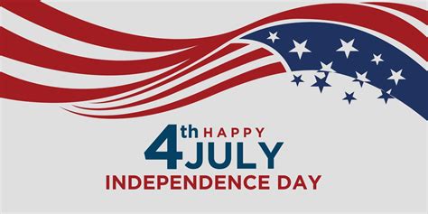 Happy 4th July Holiday In The Us American Independence Day Greeting