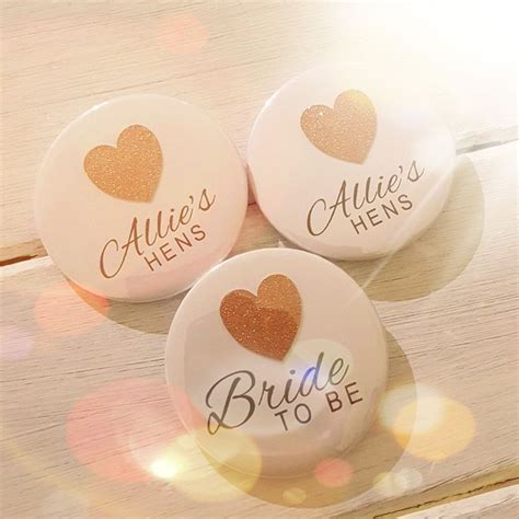 Hen Party Badges Real Glitter Optional Bride To Be Badge Etsy Uk