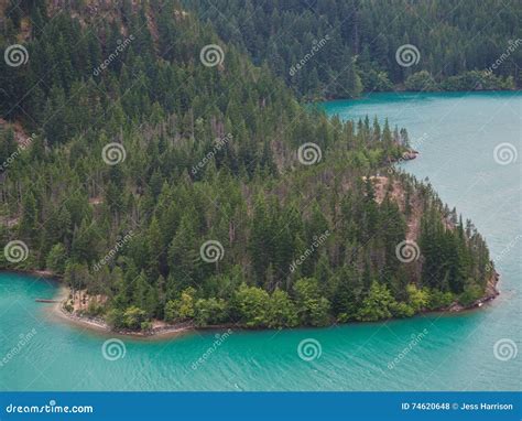 Turquoise Waters Of Diablo Lake North Cascades Stock Photo Image Of