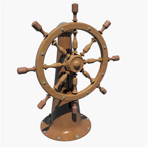 Navigation Ship Wheel 3d Cgtrader