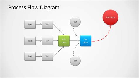 Simple Process Flow Diagram For Powerpoint And Slide Template