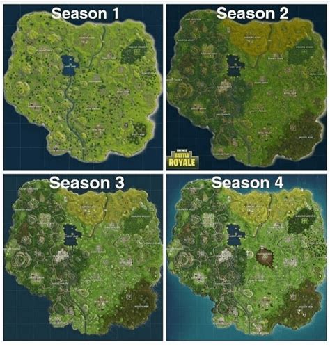 This Is How The Maps Of The First Seasons Looked Fortnitebr