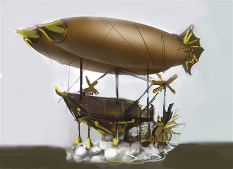 This Is The First Very Rough Sketch Of Concept Art For Our Steampunk Airship Art Car We Re