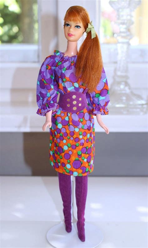 Talking Stacey 1968 In Bubbles N Boots From 1971 Barbie Fashion