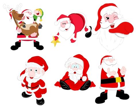 Premium Vector Christmas Santa Illustrations Vectors