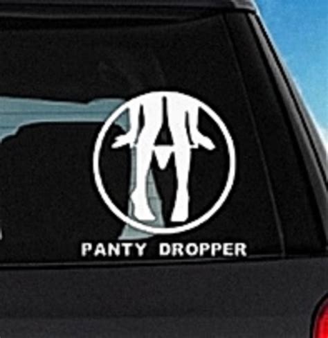 panty dropper sticker car decal panty dropper car decal etsy