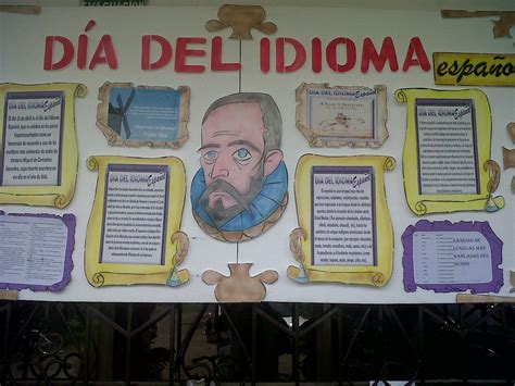 El 23 de abril se celebra el día mundial del idioma español, para honrar al miguel de cervantes, el escritor español que murió un 22 de abril de 1816. Lengua Castellana : celebración día del idioma español.