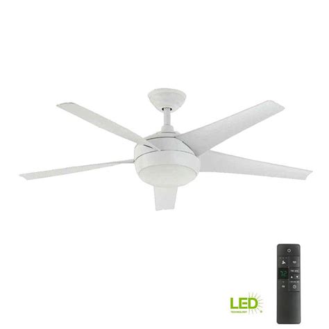 Windward ceiling fan the perfect choice for any small room application. Home Decorators Collection Windward IV 52 in. LED Indoor ...