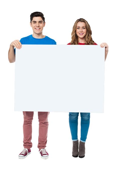 People Holding Banner Royalty Free Png Png Play